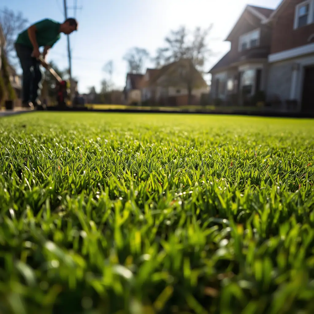 Residential sod installation and complete backyard turf replacement in New Braunfels