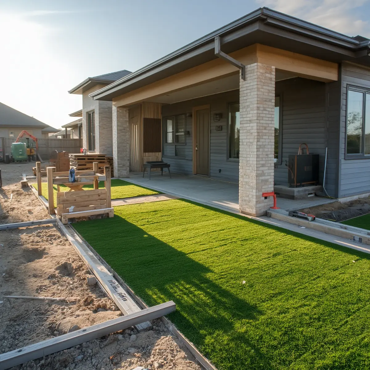 The new house construction in New Braunfels TX